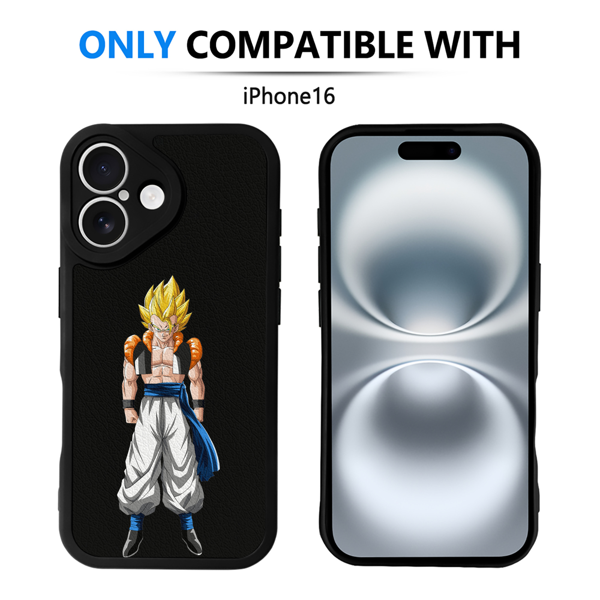 （画像用） ドラゴンボール ベジータ四世（Bejīta Yonsei）DRAGON BALL Vegeta IV 【iPhone 16シリーズ対応】シリコンスマホケース（レザー調） 材質：シリコン